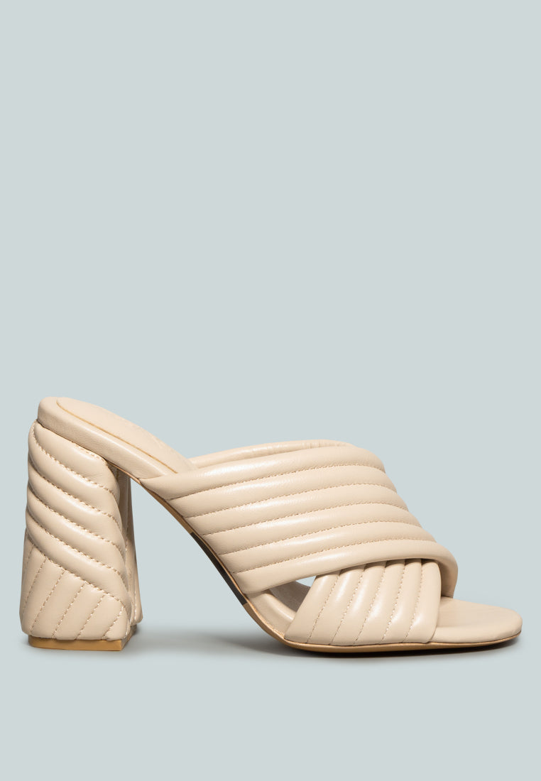 Hutton Vintage Quilted High Heeled Sandal