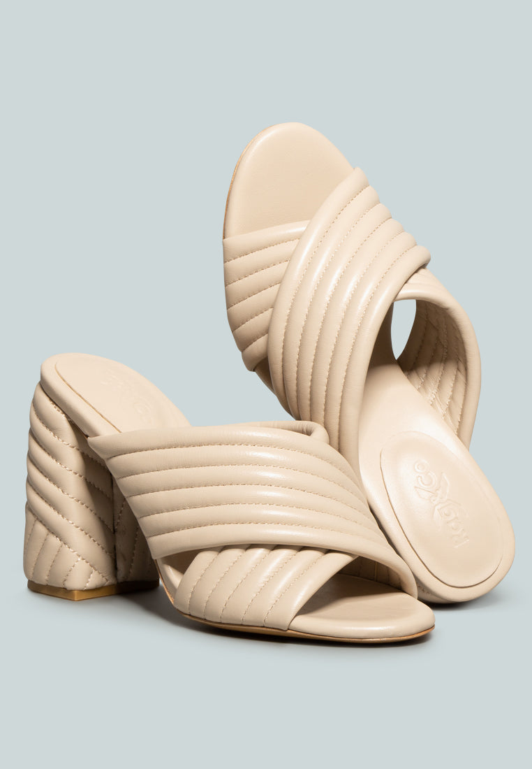 Hutton Vintage Quilted High Heeled Sandal