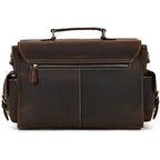 Crazy Horse Leather Camera Shoulder Bag – Vintage Crossbody - VacationGrabs