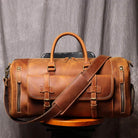 Crazy Horse Leather Duffle – Large Capacity Travel Weekender - VacationGrabs