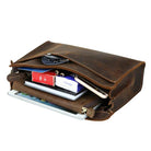 Genuine Leather Hand Clutch with Wrist Band | Men's iPad & iPhone Organizer - VacationGrabs