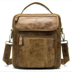 Casual Leather Shoulder Bag for Men Crossbody Messenger Handbag - VacationGrabs