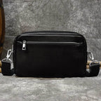Vintage Leather Day Clutch with Shoulder Strap for Men & Women - VacationGrabs