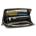 Leather Men’s Wallet with Phone Clutch, Card & Money Holder - VacationGrabs