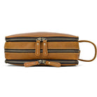 Personalized Groomsmen Leather Toiletry Kit Makeup Pouch for Men - VacationGrabs