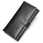 Luxury Designer Leather Notecase Clutch for Evening Party - VacationGrabs