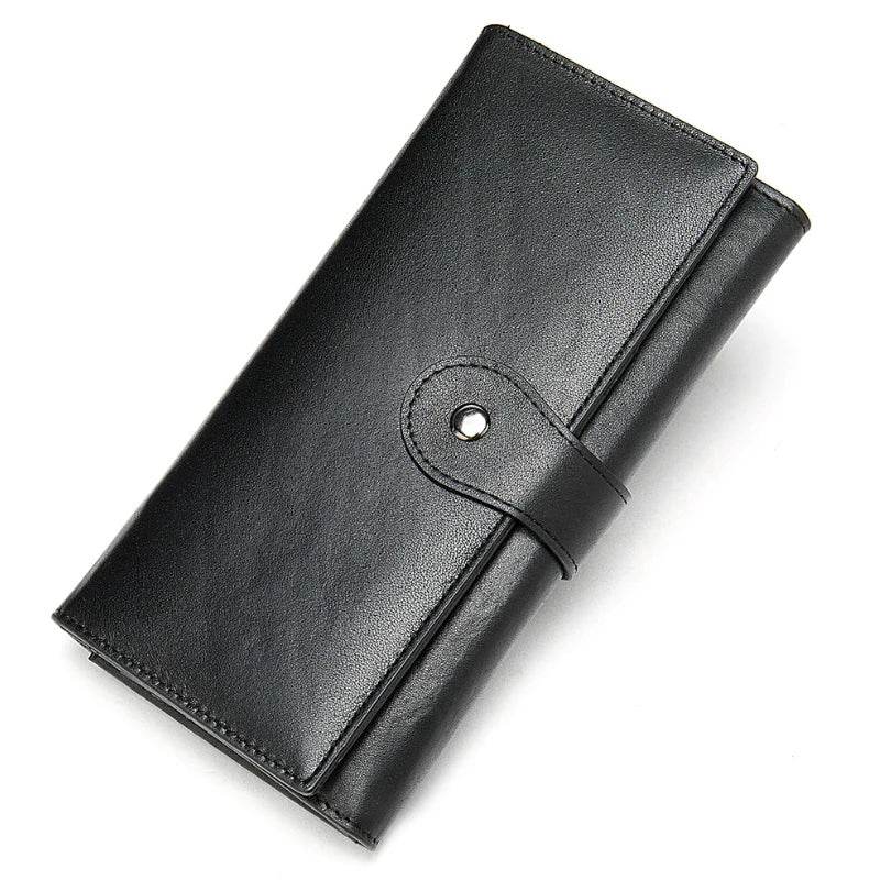 Luxury Designer Leather Notecase Clutch for Evening Party - VacationGrabs