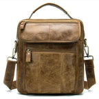 Casual Leather Shoulder Bag for Men Crossbody Messenger Handbag - VacationGrabs