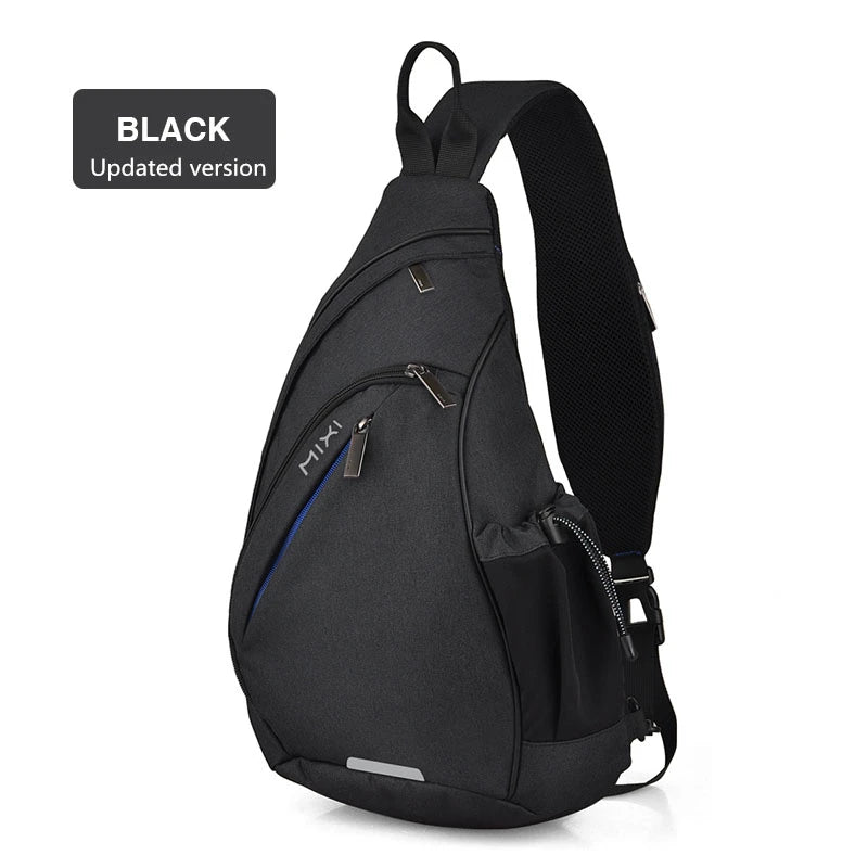USB Charging Crossbody Bag — Water-Resistant Travel Sling