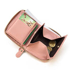 Vintage Fashion Card Holder Zipper Coin Purse Crazy Horse Leather Slim - VacationGrabs