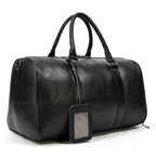 Cow Leather Luxury Travel Bag Weekender for Men and Women - VacationGrabs