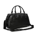 Soft Cowskin Leather Duffle Bag for Men & Women Weekend Travel - VacationGrabs