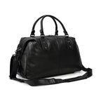 Soft Cowskin Leather Duffle Bag for Men & Women Weekend Travel - VacationGrabs