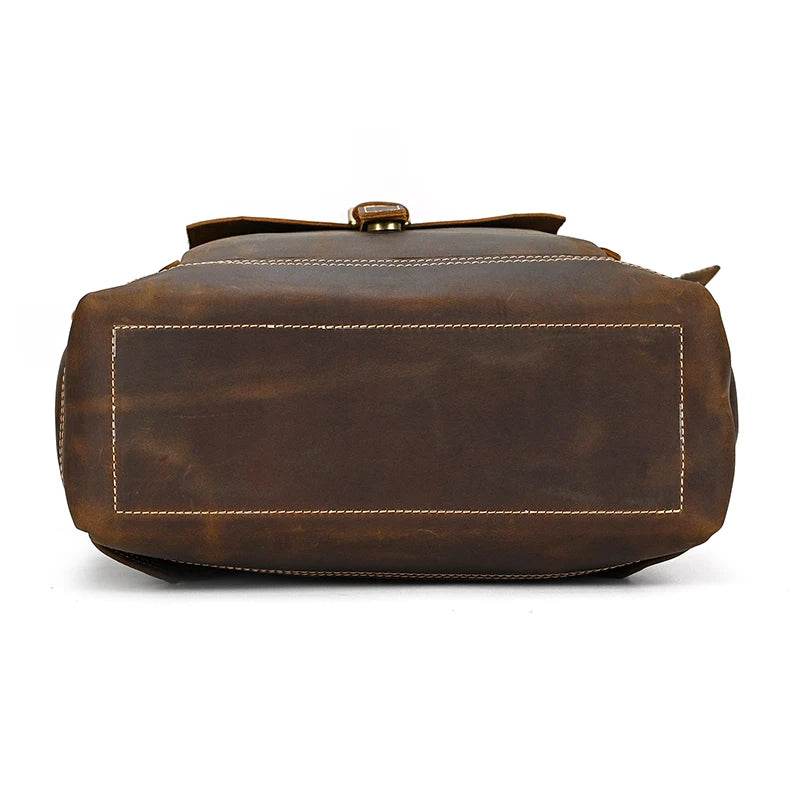 Vintage Men’s Leather Backpack Travel Laptop Anti-Theft Bag - VacationGrabs