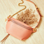 Fashion Leather Fanny Pack for Women Travel Outdoor Waist Bag - VacationGrabs