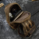 Small Chest Bag for Men – Vintage Sling Bag Shoulder Pack - VacationGrabs