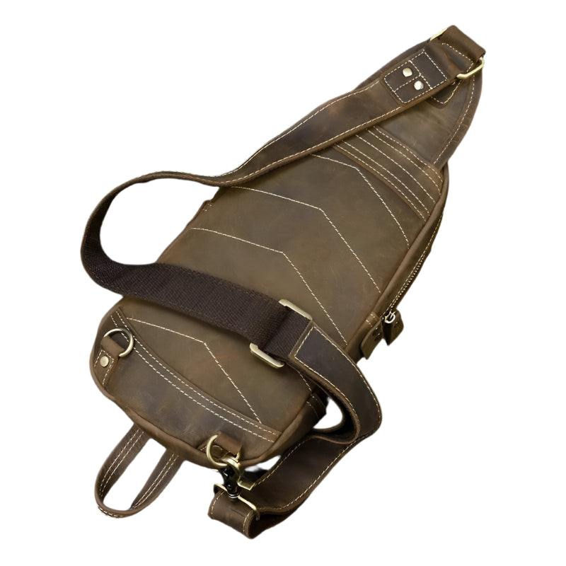 Small Chest Bag for Men – Vintage Sling Bag Shoulder Pack - VacationGrabs