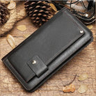 Leather Men’s Wallet with Phone Clutch, Card & Money Holder - VacationGrabs