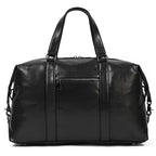 Latest Design Black Leather Travel Duffle Bag for Men & Women - VacationGrabs