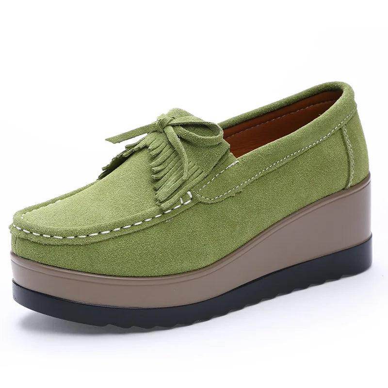 Suede Tassel Fringe Loafers Moccasins - VacationGrabs