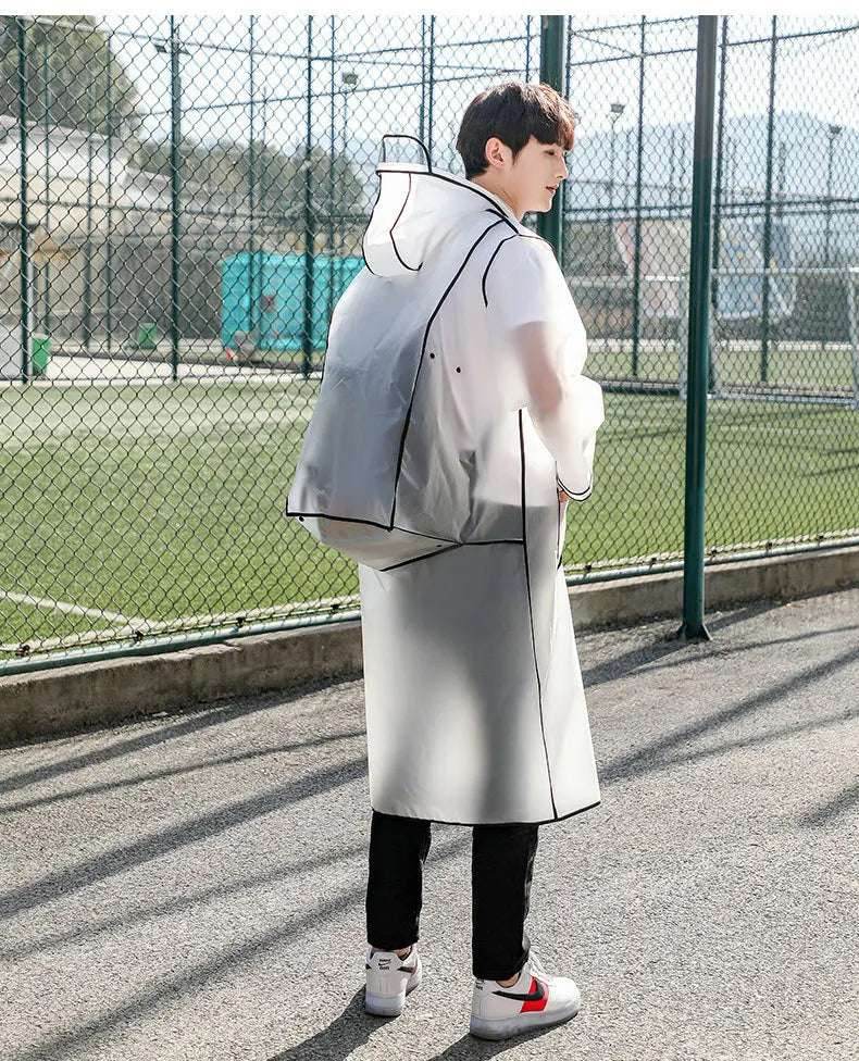 Transparent Raincoats Waterproof Rainwear Backpack - VacationGrabs
