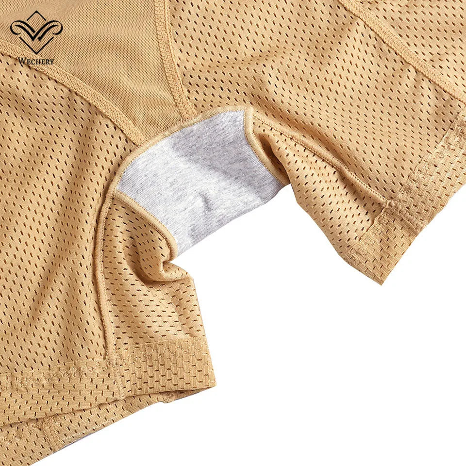 Women's Mid-Rise Boyshort Padded Shapewear Panties, Nude