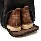 Cow Leather Luxury Travel Bag Weekender for Men and Women - VacationGrabs