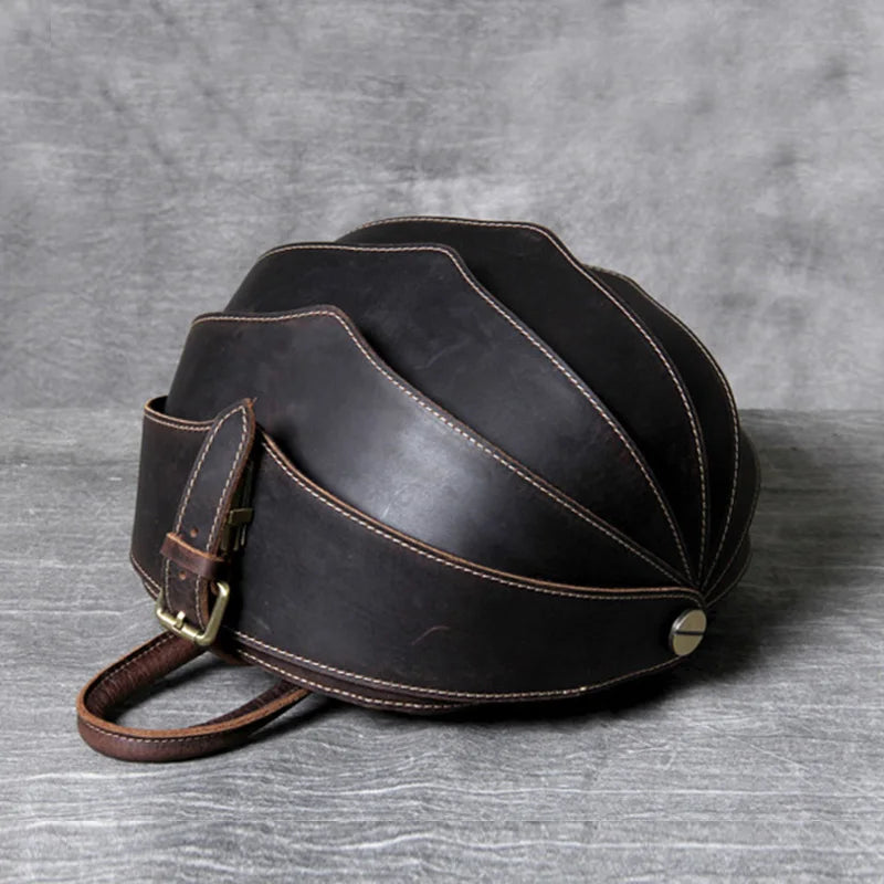 Vintage Leather Backpack 15.6" Laptop Crazy Horse Travel Bag