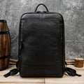 15.6" Laptop Leather Backpack for Men Vintage Business