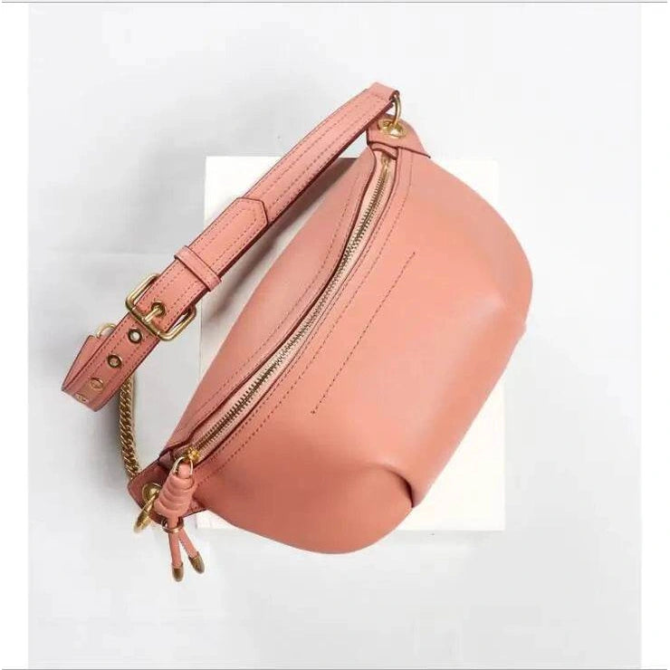 Designer Leather Fanny Pack Waist Bag for Women Fashion Belt Bag - VacationGrabs