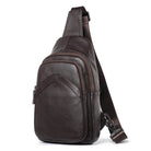 Casual Men's Chest Bag Genuine Leather Crossbody Soft Cow Leather - VacationGrabs