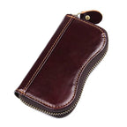 Leather Keycase Key Holder for Car Key Bag Cowhide Coin Wallet - VacationGrabs