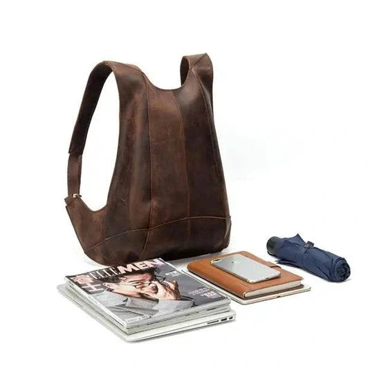 Leather Backpack Anti-theft with Phone Pocket for Men & Women - VacationGrabs