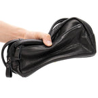 Soft Cowhide Business Handbag Large Capacity Leather Casual Clutch - VacationGrabs