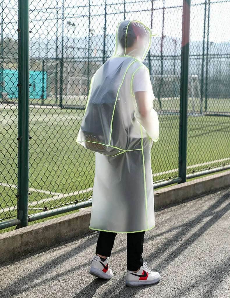 Transparent Raincoats Waterproof Rainwear Backpack - VacationGrabs