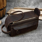 Large Capacity Leather Hand Clutch with Shoulder Strap - VacationGrabs