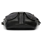 Large Genuine Leather Chest Sling Bag for Men – Vintage Style