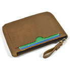 Men’s Leather Phone Pouch Handbag Mobile Wallet with Wrist Strap - VacationGrabs