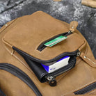 Big Chest Bag Men Crazy Horse Leather Sling Crossbody Sport Bag - VacationGrabs