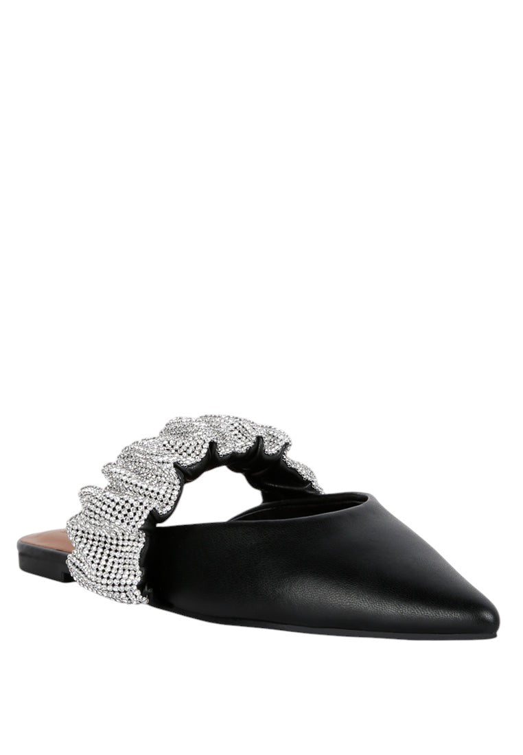 Hemessen Diamante Strap Flat Mules