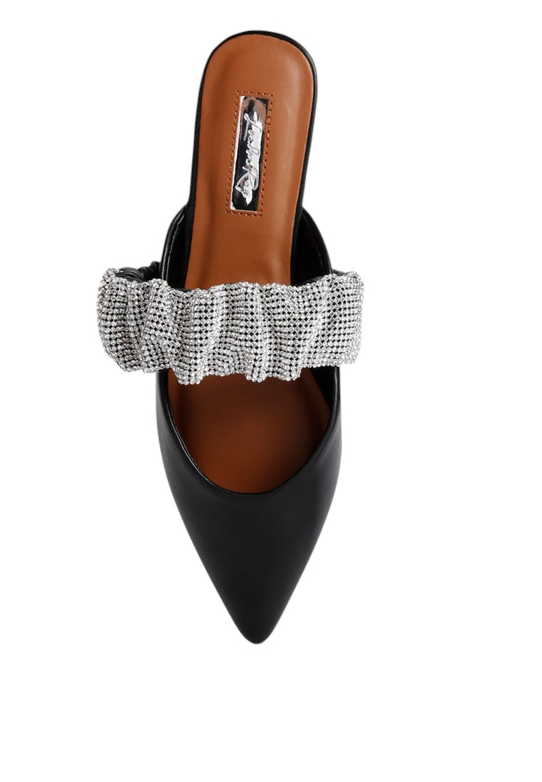 Hemessen Diamante Strap Flat Mules