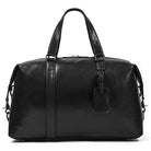Latest Design Black Leather Travel Duffle Bag for Men & Women - VacationGrabs