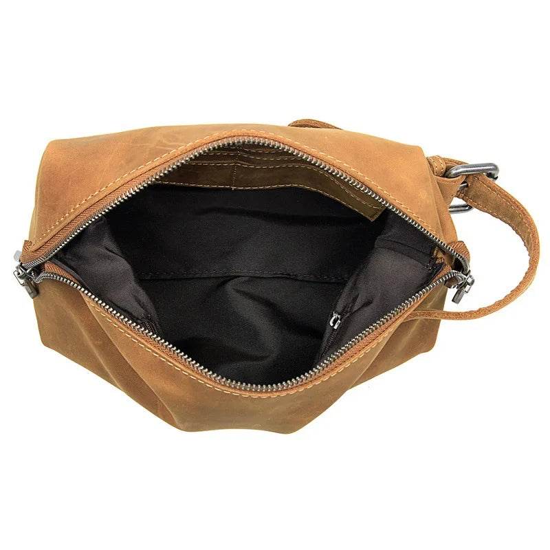 Vintage Crazy Horse Storage Clutch for Men & Women - VacationGrabs