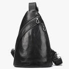 Design Men's Chest Bag Natural Cow Skin Summer Riding Crossbody - VacationGrabs