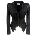 Denim Rivet Punk Slim Fit Jackets - VacationGrabs