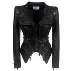 Denim Rivet Punk Slim Fit Jackets - VacationGrabs