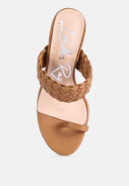 High Perks Woven Strap High Heels