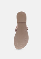 Isidora Braided Leather Flat Sandal
