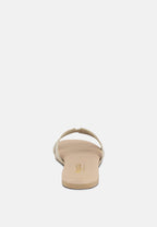 Ivanka Cut Out Slip On Sandals