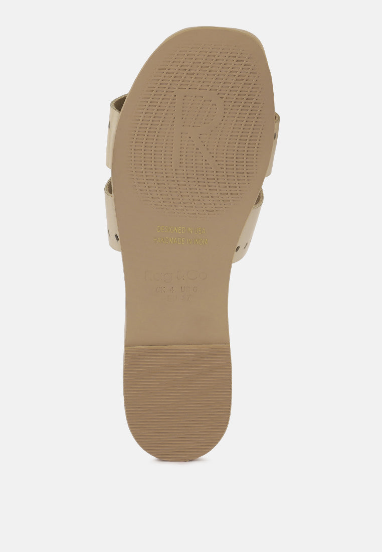 Ivanka Cut Out Slip On Sandals